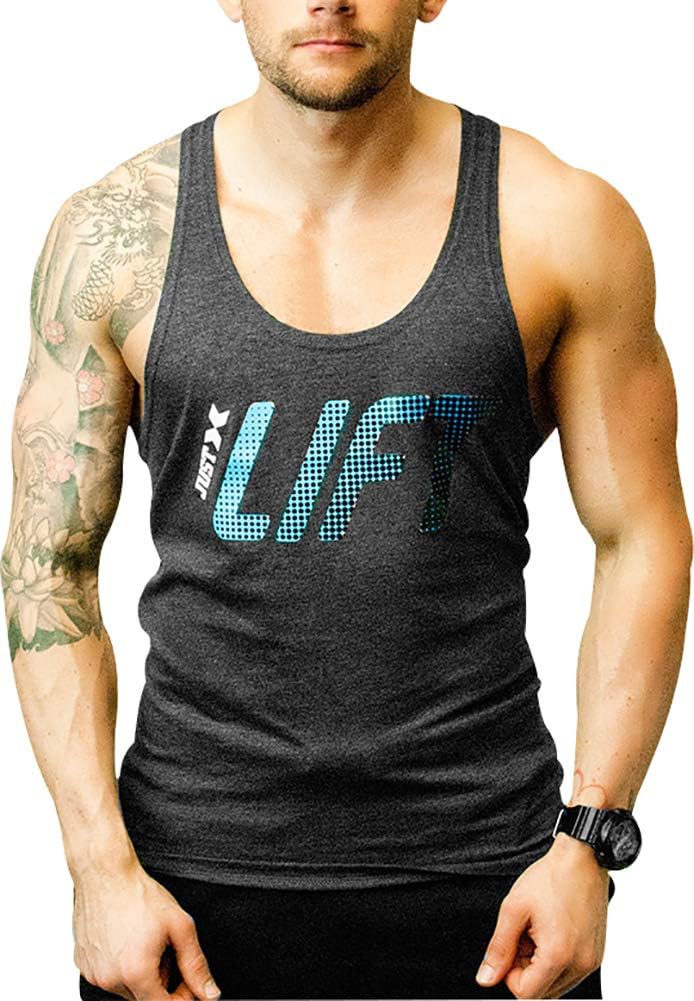 Corex Fitness Just Lift Stringer Mens Training Vest - Grey