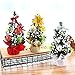 SuperMM Mini Artificial Christmas Tree Christmas Decoration for Table and Desk Tops Small Christmas Tree Perfect for Your Home Office 3Pack