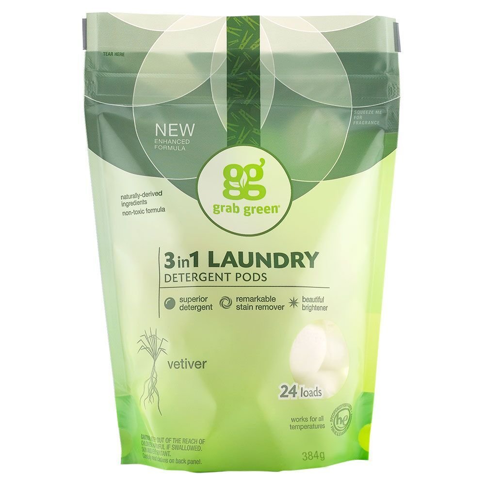 Grab Green Natural 3in1 Laundry Detergent Pods, Lavender