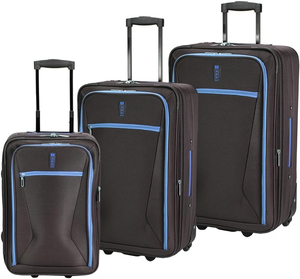 d & n Lederwaren Travel Line 9300 Upright-Set 52/65/72 cm