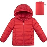 Lovekider Hooded Puffer Jacket for Girls 4-12T Packable Down-Alternative Winter Coat Shiny Outerwear for Kids