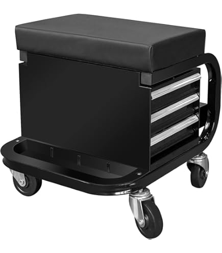 Mechanic Chair Mechanic Stool Toolly With Wheels, Padded Creeper