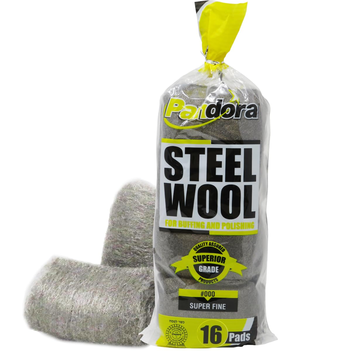 Pandora Steel Wool #000-16 Pads for Buffing and