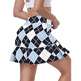 WOWENY Women's Athletic Tennis Skorts Skirts for Women Running Golf Skort with Pockets