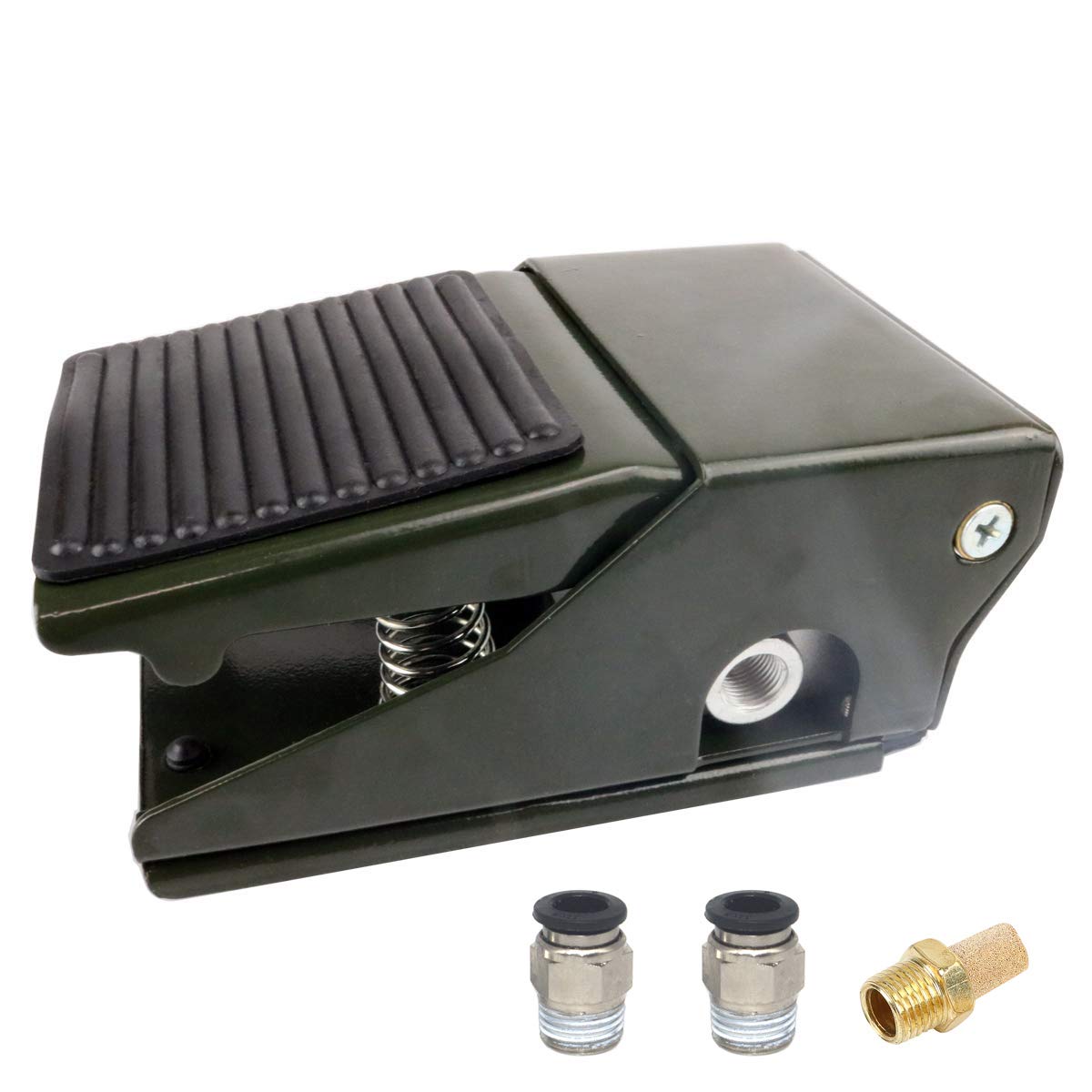 BestTong Pneumatic Foot Pedal Valve Momentary 3 Way 2 Position 1/4"PT