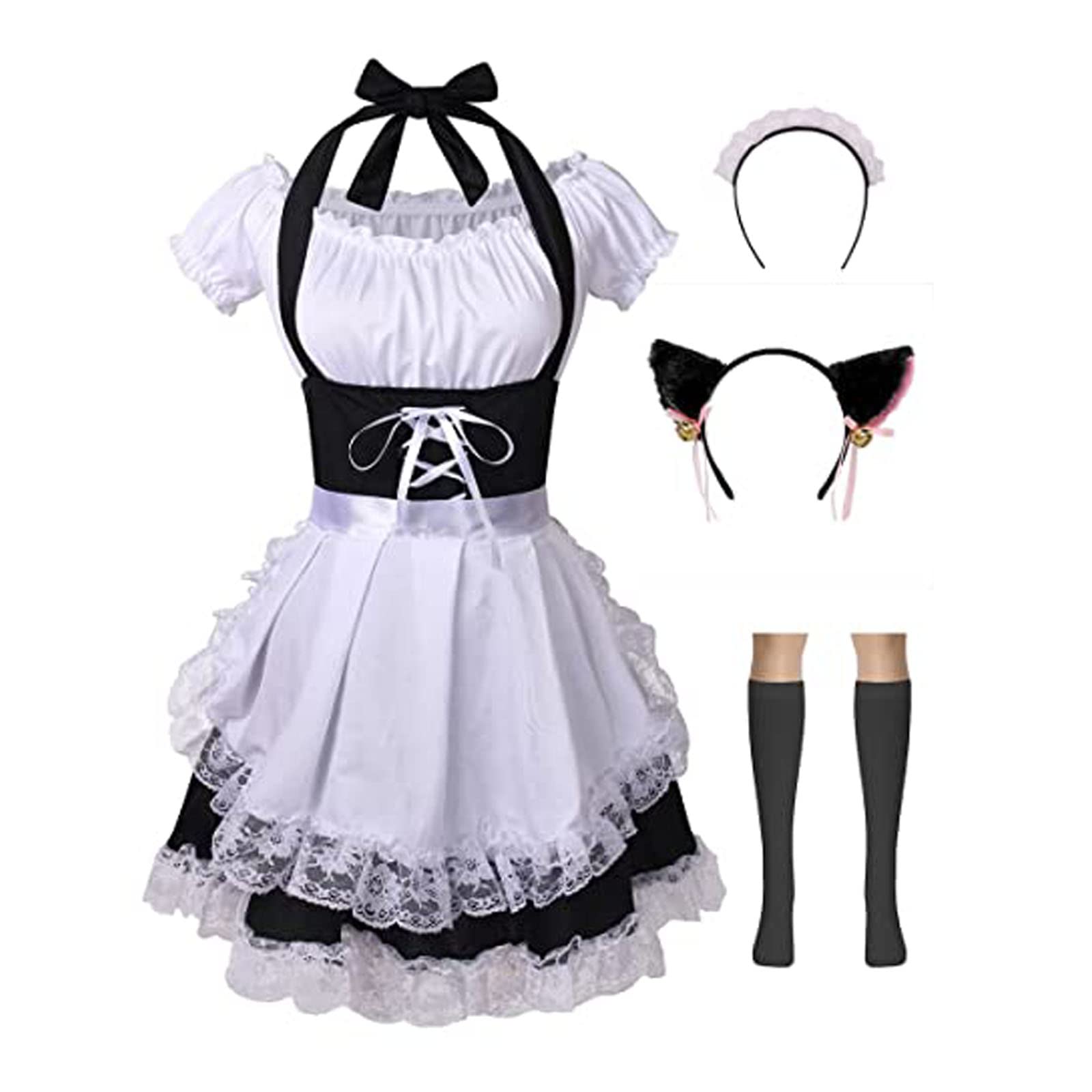 TOONRAIN Women's Maid Costume, Anime Cosplay Dress