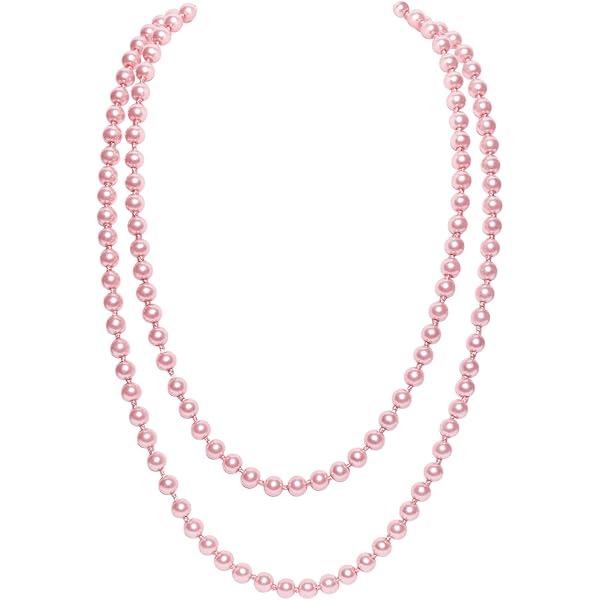 Navajo Pearl Necklace Trendy Faux Pearl Long Necklace For 1920s
