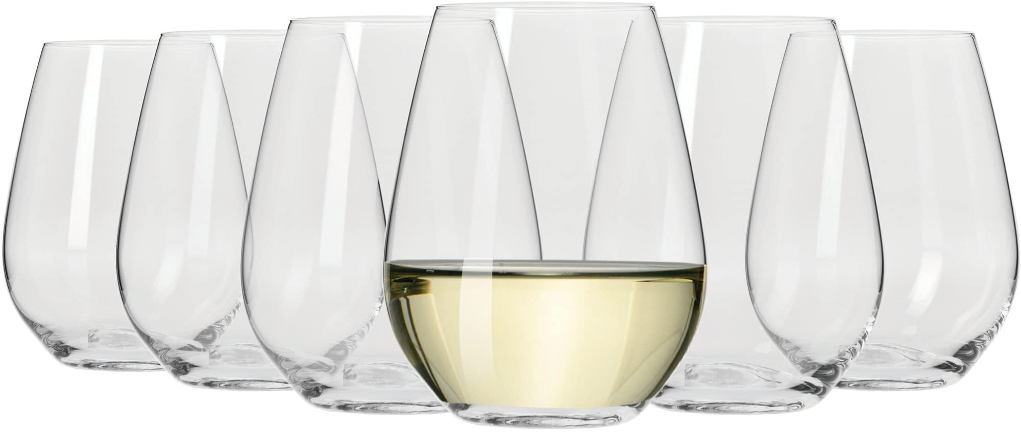 Maxwell & Williams Vino Stemless White Wine Glasses Set of 6, 4ml, Gift Boxed