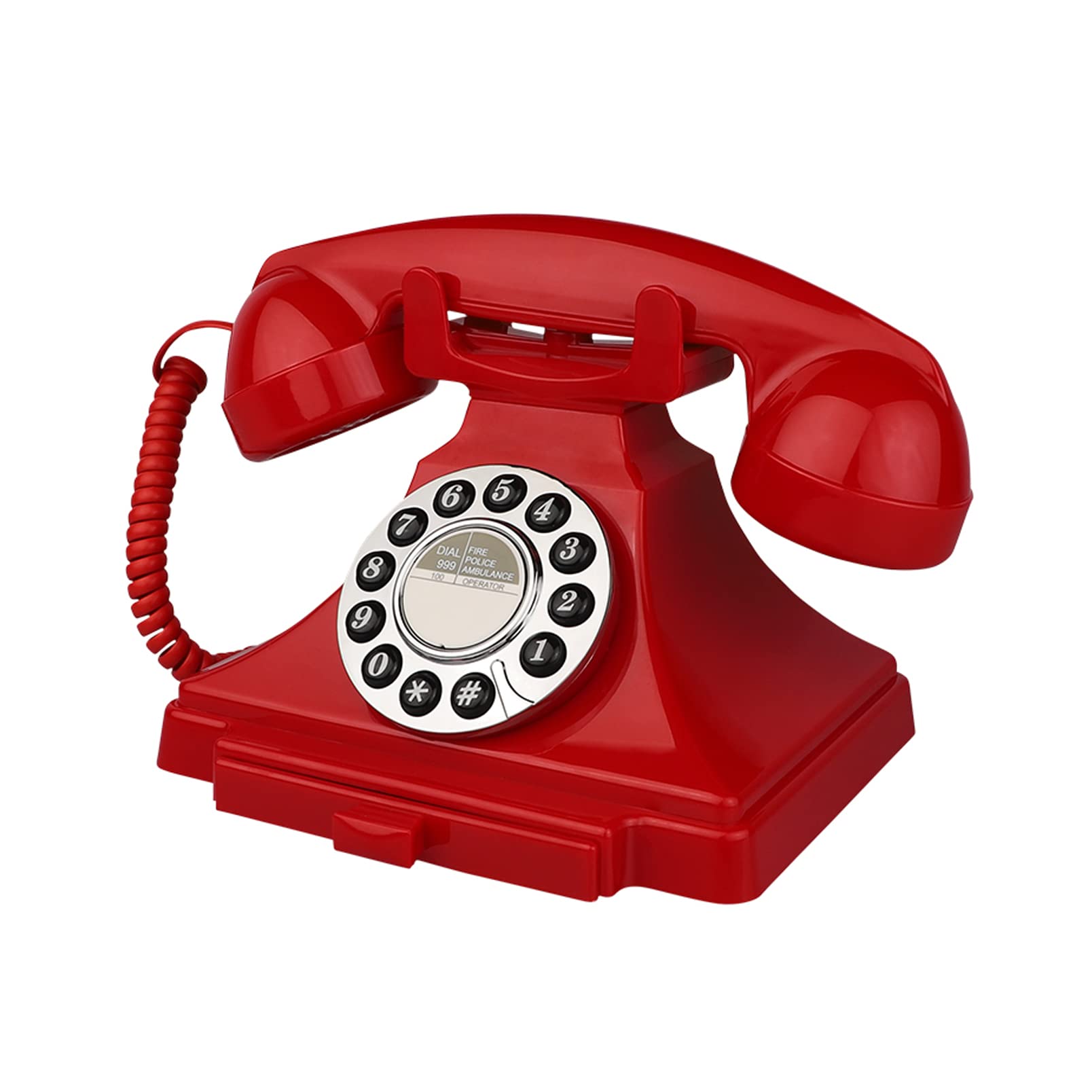 Corded Telephone, Retro Landline Phones for Home, Single Line Old Fashion House Phone with Loud Ringer for Seniors, Classic Antique Phones for Office/Hotel/School