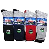 Falari 12 Pairs Thermal Socks Winter Warm Boot Socks Fits Size 10-15 Assorted Colors