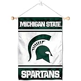 Michigan State Spartans Window Wall Banner Hanging Flag with Suction Cup