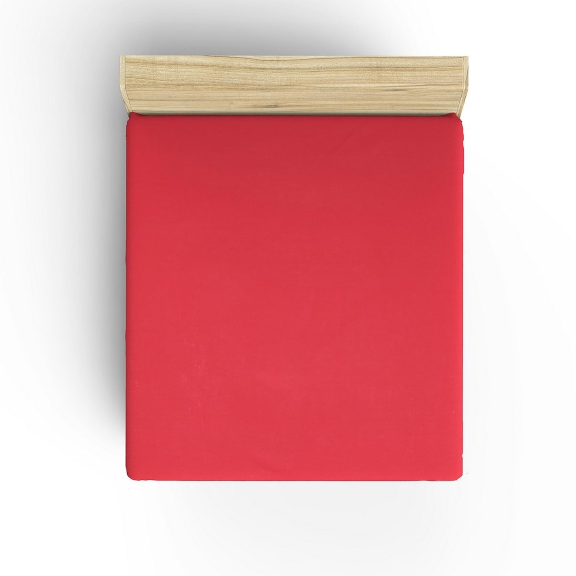 Fitted sheet 140x190 vermilion — image 1