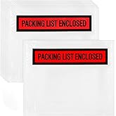 Nicunom 1000 Pcs Packing List Envelopes 4.5" x 5.5", Clear Adhesive Invoice Packing Slip Envelope Pouches Shipping Label Sleeves Top Loading Packing List Enclosed Bags for Mailing