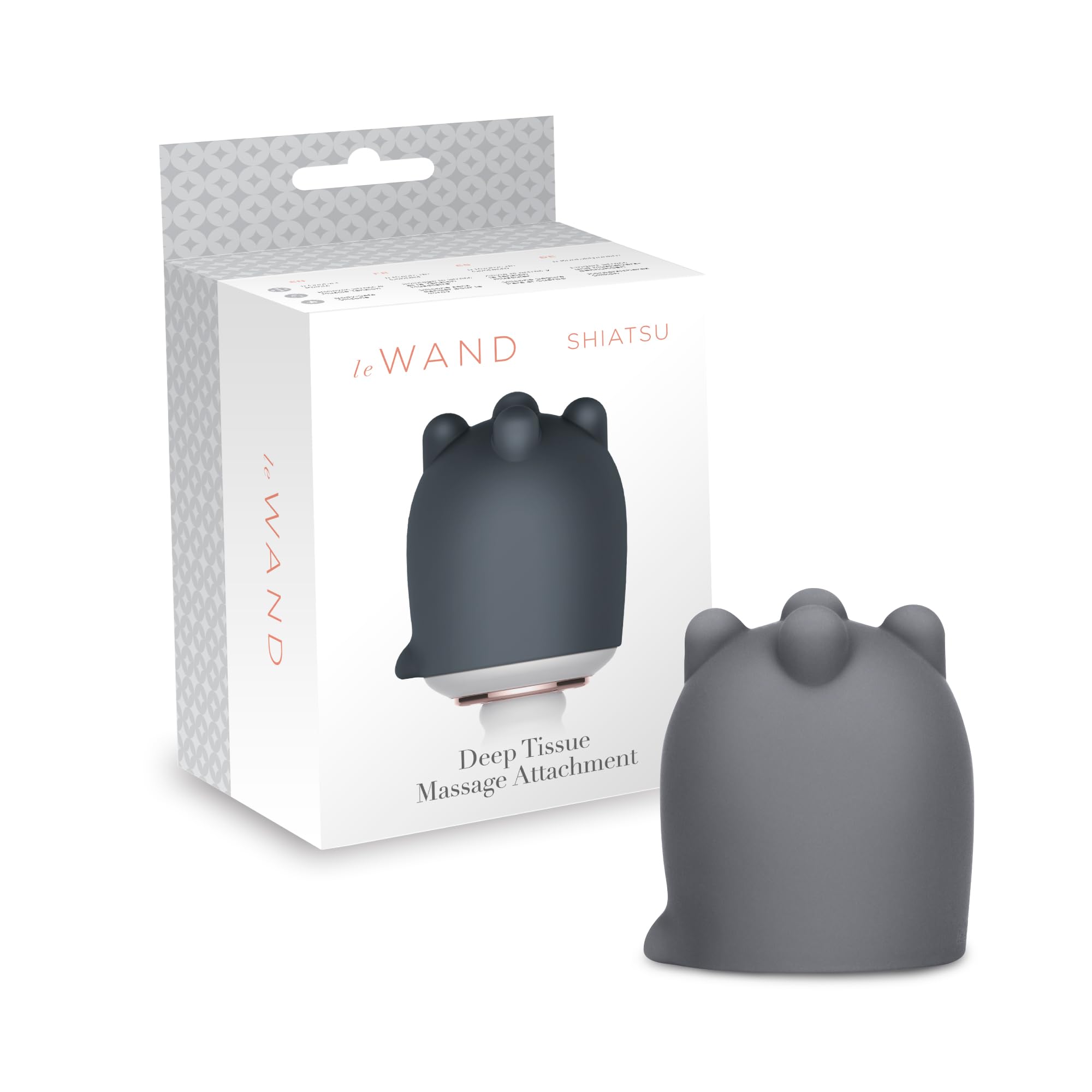 Le Wand Le Wand Shiatsu Deep Tissue Massage Attachment Grey Os