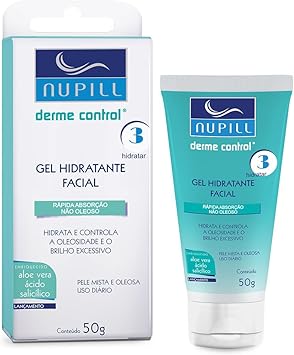 Gel Hidratante Facial Nupill Derme Control 50g, Nupill 