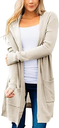 long sleeve hooded cardigan