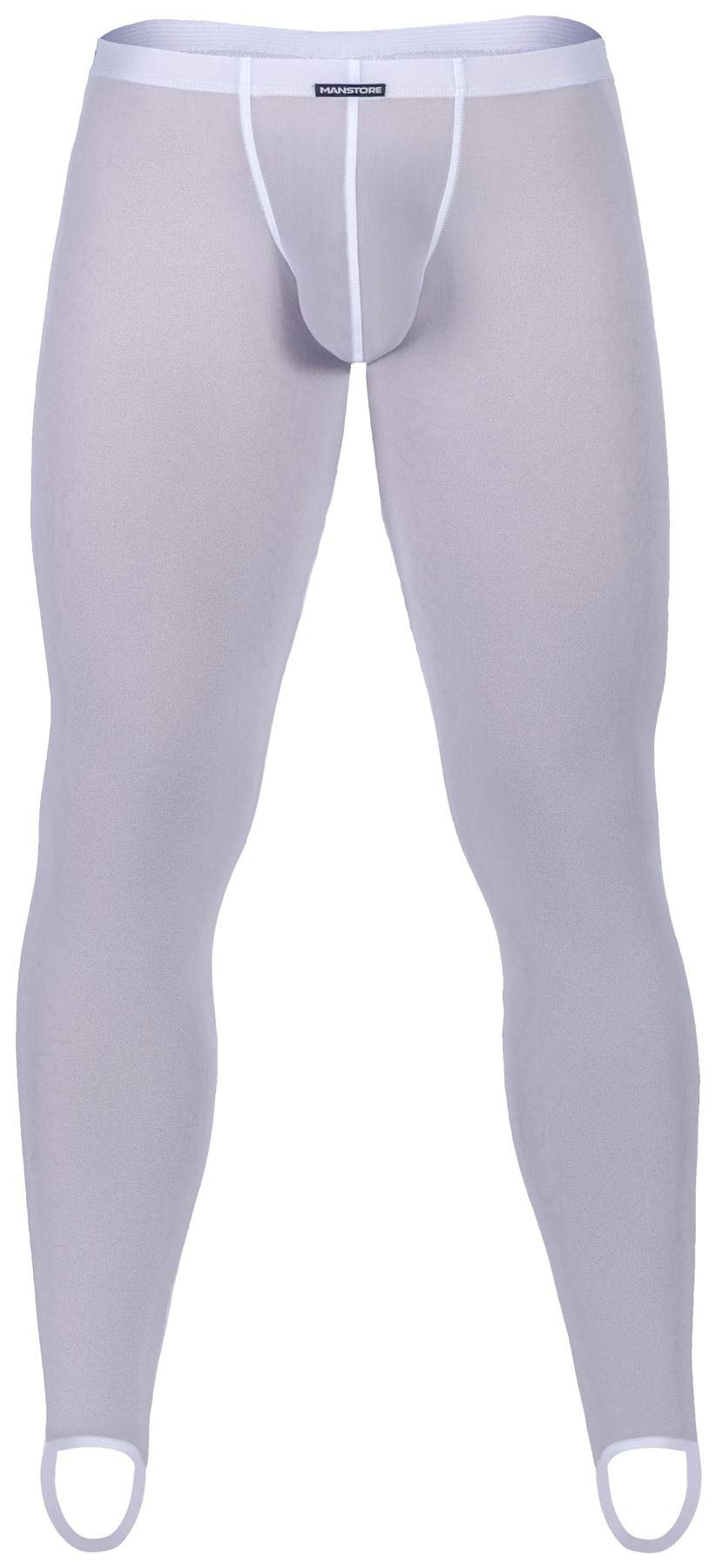 MANstore M101 Strapped Leggings, White, Mens Size S, Pack of 1