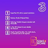 Sims4Home Three UK Unlimited 4G 5G Data SIM Card 1 Month No Contract view 3