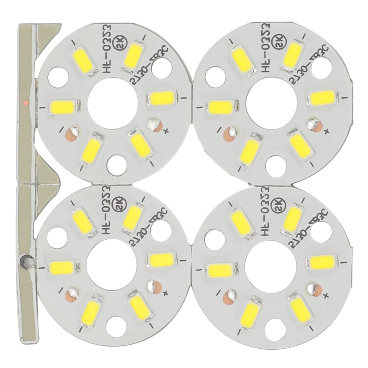 Othmro 3W LED Chip Bulb COB Light Beads, 300mA, 9-11V, 120lm, 4000K Diameter 32mm, 5pcs