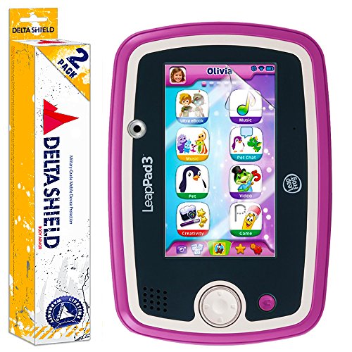 LeapFrog LeapPad 3 Screen Protector [2-Pack], DeltaShield BodyArmor Full Coverage Screen Protector for LeapFrog LeapPad 3 Military-Grade Clear HD Anti-Bubble Film - Thumbnail 5