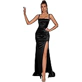 ADYCE Formal Dresses for Women Wedding Guest Cocktail Party Satin Sexy Bodycon Long Gala Evening Gowns Prom Dress