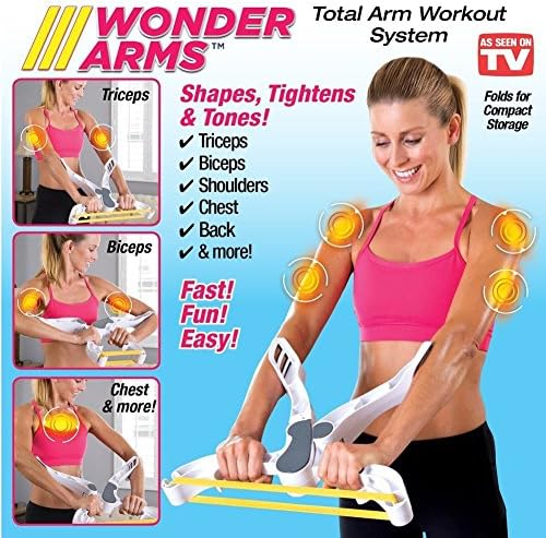 Wonder Arms Resistance Excerise Band Tones &amp; Strengthens Arms Biceps Shoulders Chest Back