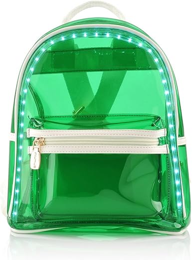 green transparent bag