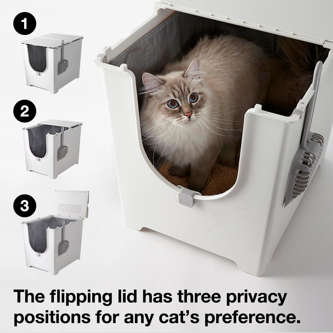 Modkat Flip Litter Box Includes Scoop and Reusable Liner (White) Pricepulse
