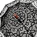 Remedios(19 colors) Wedding Embroidery Cotton Lace Sun Parasol Umbrella Black