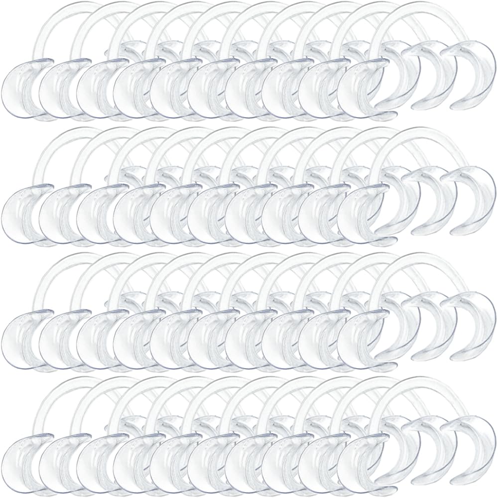 Photo 1 of 100-Pack Dental Cheek Retractor, Professional Autoclavable Mouth Opener Retractors, 100% BPA-Free, for Dentist, Teeth Whitening, Party, Mouthguard Challenge Game - Size M, Clear