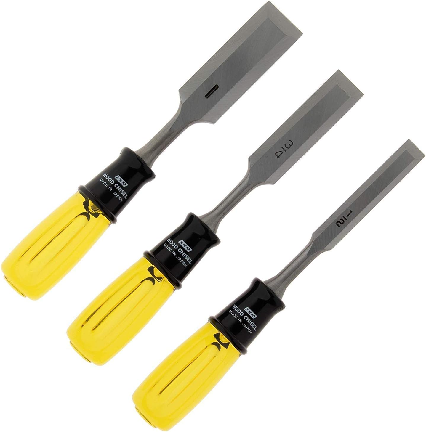 KAKURI Wood Chisel Set 3piece, 1/2", 3/4", 1" Professional Japanese