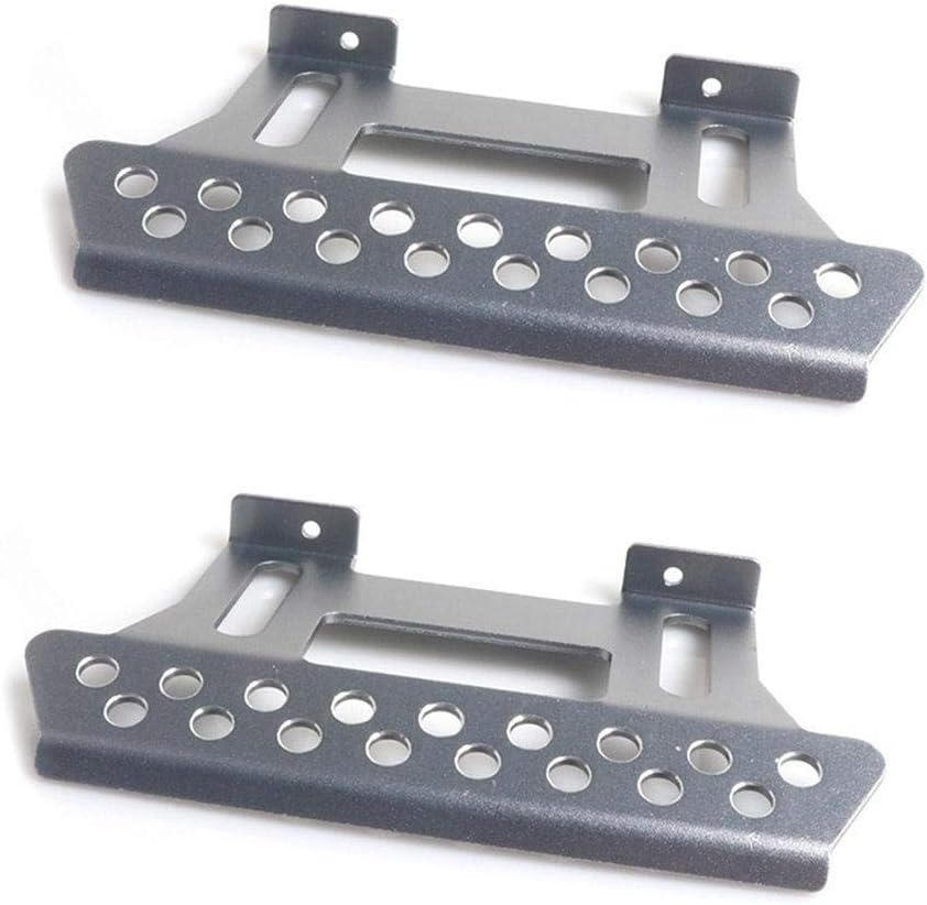 Luerme Metal Side Pedal Plate A Pair RC Crawler Cool Metal Car Parts For Axial SCX10 Side Step Sliders 1:10 Scale RC Crawler Car Part