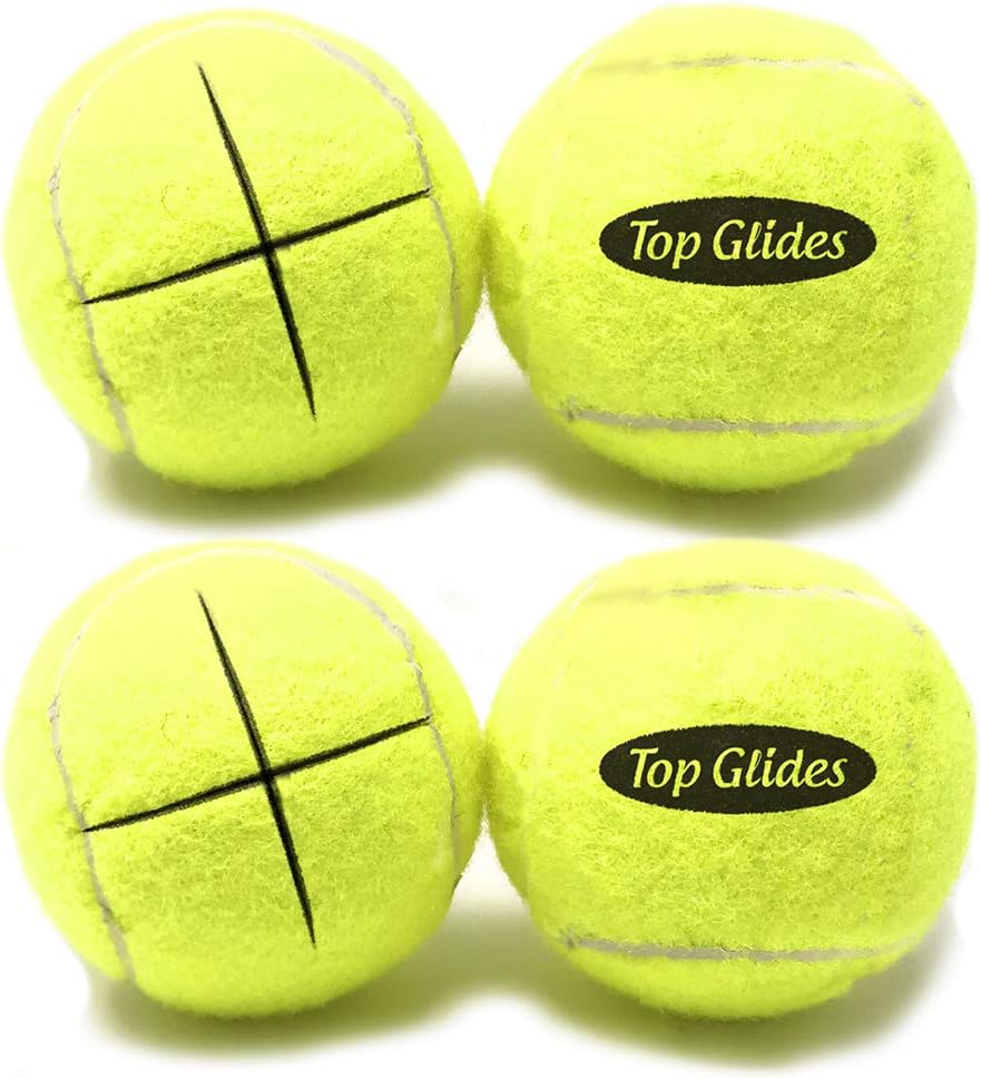 Top Glides Precut Walker Tennis Ball Glides - Yellow - 2 Pairs