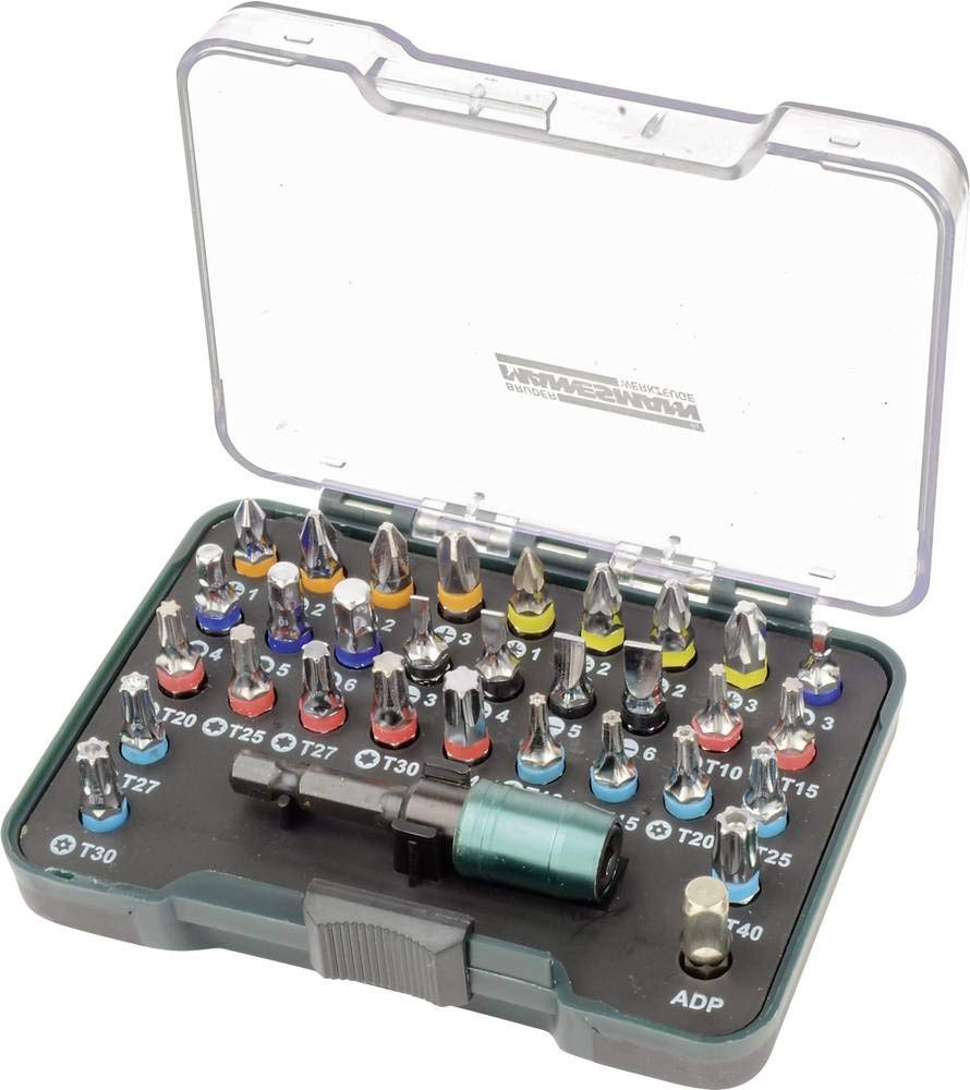 Mannesmann Bit Set with Quick-Change Bitholder (32 Pieces)