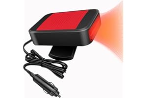 MICLSRS Car Heater That Plugs Into Cigarette Lighter, 12V 150W Windshield Defogger Defroster