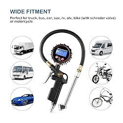 CZC AUTO Digital Tire Inflator Pressure Gauge, LED