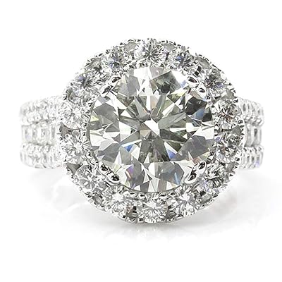 ChenGG Ring Large Diamond Ring for Women Girlfriend Silver India