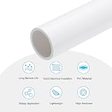 Sourcing Map 1 Inch PVC Rigid Tube 21.4mm ID 25mm OD 9in White High Impact view 3