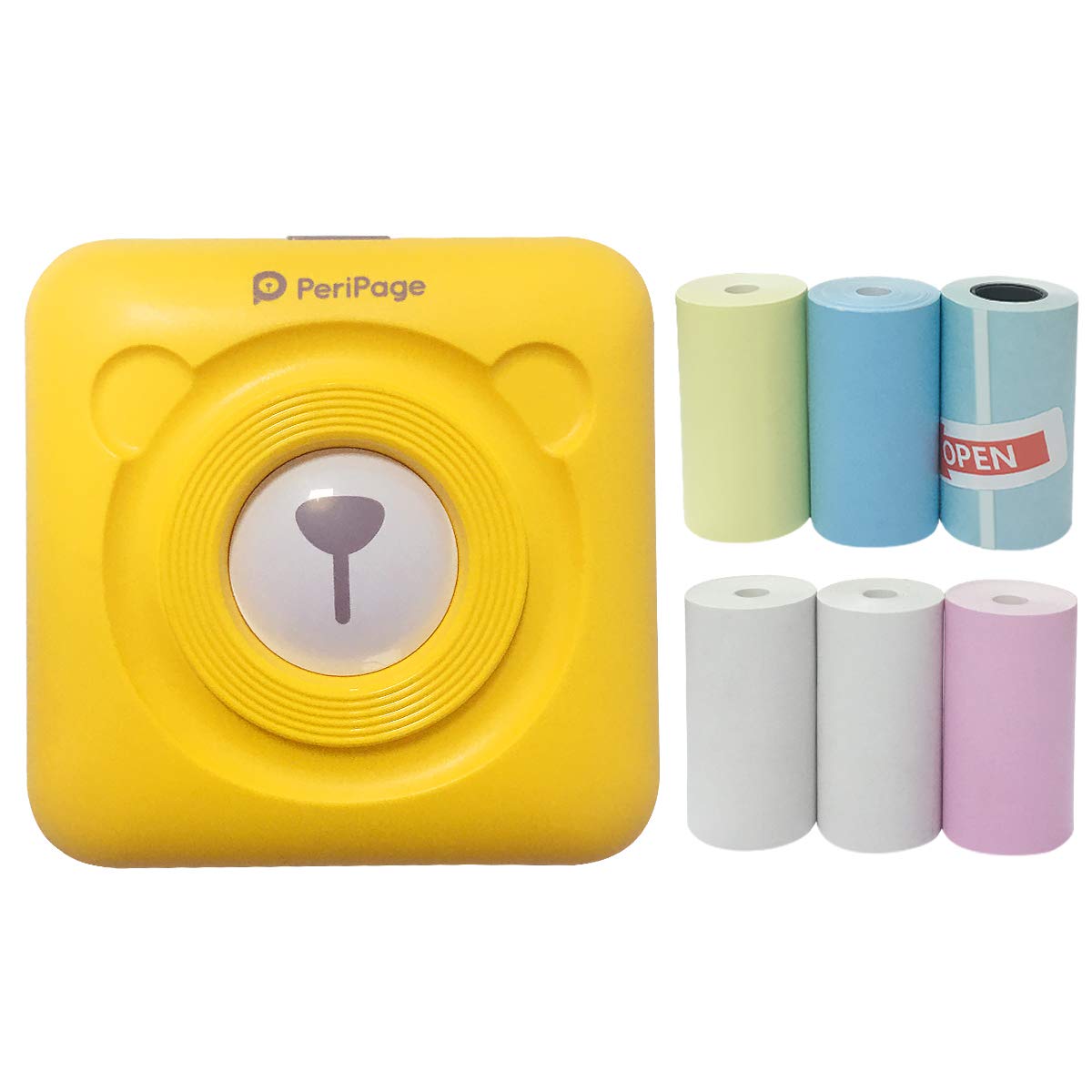 Portable Photo Printer - Mini Bluetooth Wireless Thermal Mobile Printer Small Mobile Inkless Sticker
