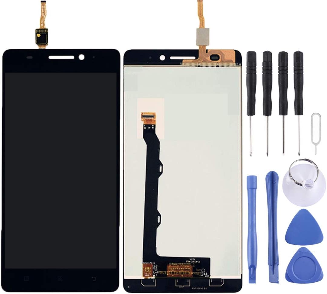 Cqu For Lenovo Mobile Phone Replacment Black LCD Screen Display Digitizer Full Assembly for Lenovo A7000 Smartphone (Color : Color1)