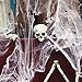 Halloween Spider Web Stretchy Glowing for Halloween Outdoor Indoor Decorations with 65 Fake Spiders of 3 Sizes