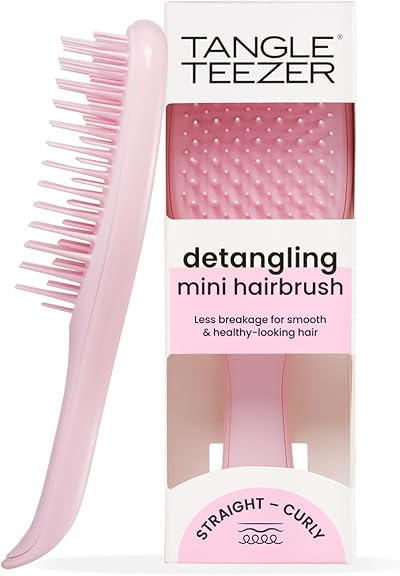 Tangle Teezer Mini Ultimate Detangler Pink — Wet & Dry Hair Brush for All Hair