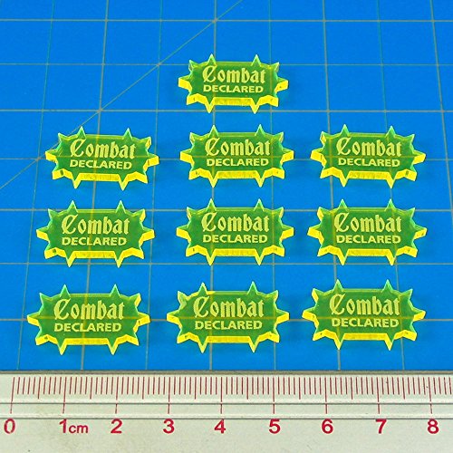 AoS: Combat Declared Tokens, Fluorescent Yellow (10)