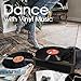 LP&No.1 Vintage Vinyl Record Player with Stereo Speakers,3 Speed Turntable Dark Brownthumb 1