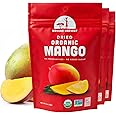 Mavuno Harvest Mango Dried Fruit Snacks | Unsweetened Organic Dried Mango Slices | Gluten Free Healthy Snacks for Kids and Adults | Vegan, Non GMO, Direct Trade | 2 Ounce, Pack of 3