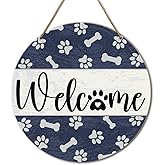 Yousheager Welcome Dog Home Decor, Dog Sign for Home Decor, Farmhouse Welcome Sign for Home Entryway Front Door, Dog Lover Gift for Dog Mom Dog Dad