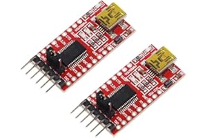 Hutomwua FT232RL FTDI Mini USB to TTL Serial Converter Adapter Module 3.3V 5.5V FT232R Breakout Board for Arduino 2pcs