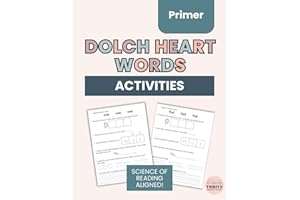 Heart Words Dolch Sight Words Workbook 52 Primer Sight Words for PreK-K: A Science of Reading Approach to Learning Sight Word