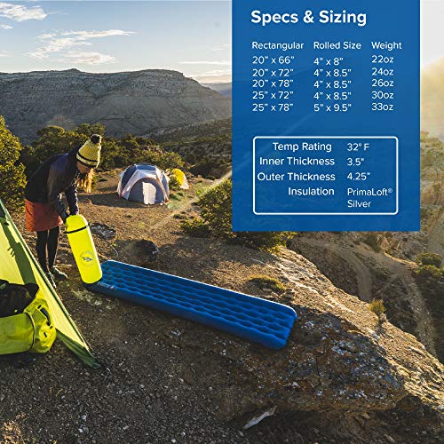 Big Agnes QCore Deluxe Sleeping PadBlueWide PQCDWR17 Pricepulse