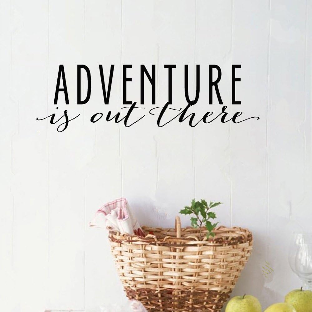eriut Wall Sticker Quote Wall Decal Funny Wallpaper Removable Vinyl Adventure is Out There